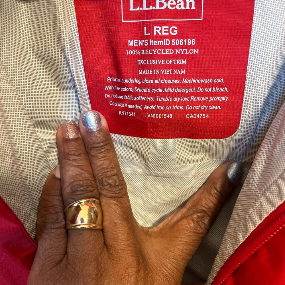 L.L. Bean Red Utility Jacket - Picture 4 of 4